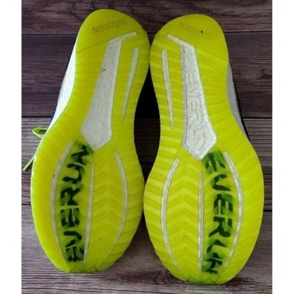 Saucony Mens Freedom ISO 2 Blue Yellow Sneakers 8 - Picture 6 of 6